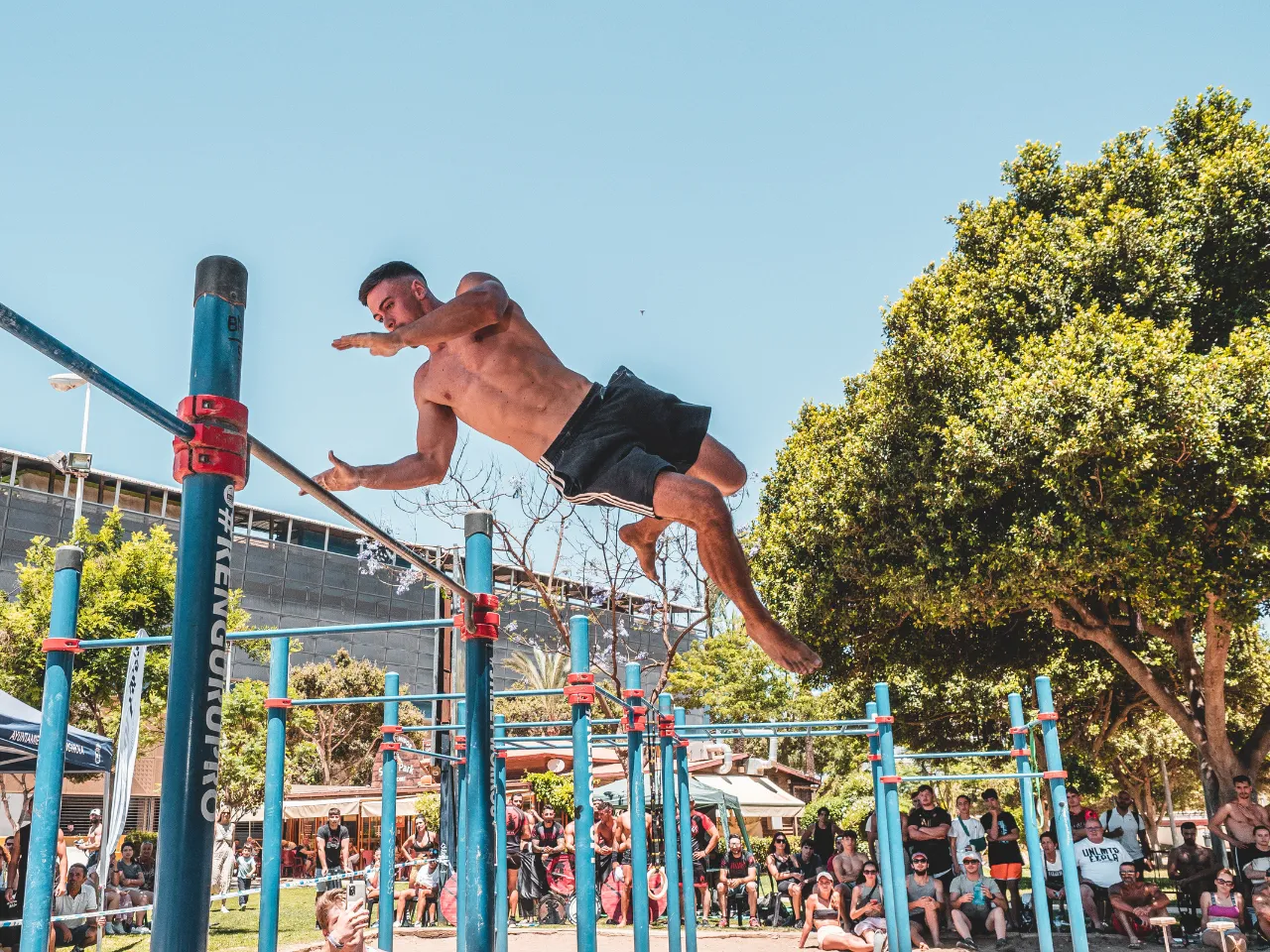 Dani Giménez haciendo Dinámicos Final II Copa de Málaga