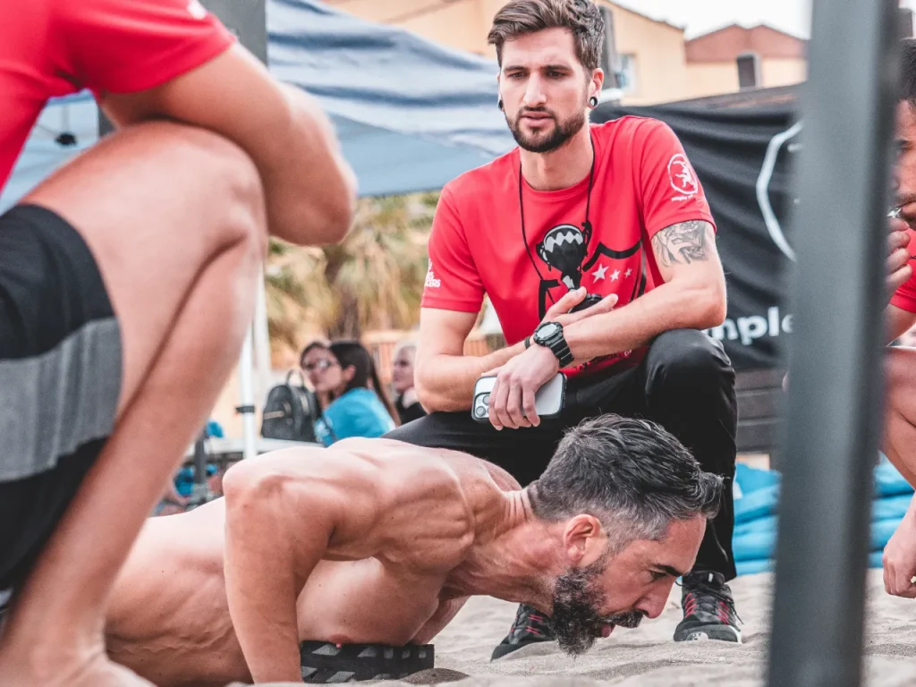 José Carlos contador de las flexiones de Manu Pérez