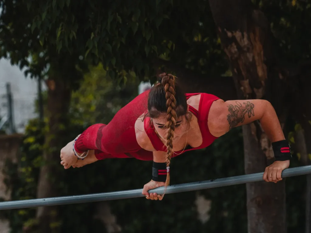 Kristel haciendo turtle planche clasificatorio III Copa Málaga