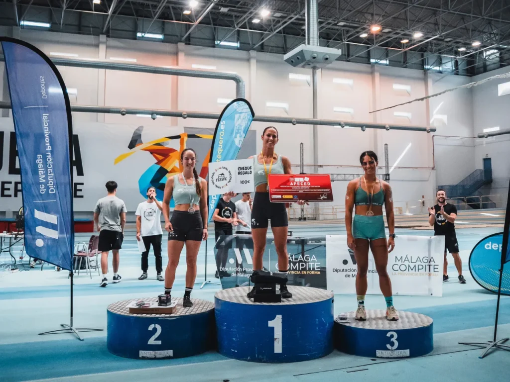 Podium Resistencia Femenina Final de España de Street Workout 2024