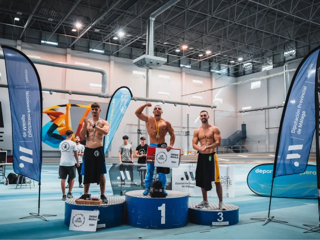 Podium Resistencia Masculino Final de España de Street Workout 2024