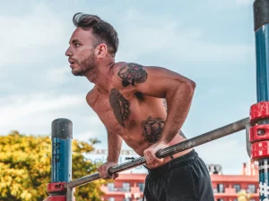 Rafa Toro haciendo Muscle Up Final II Copa de Málaga