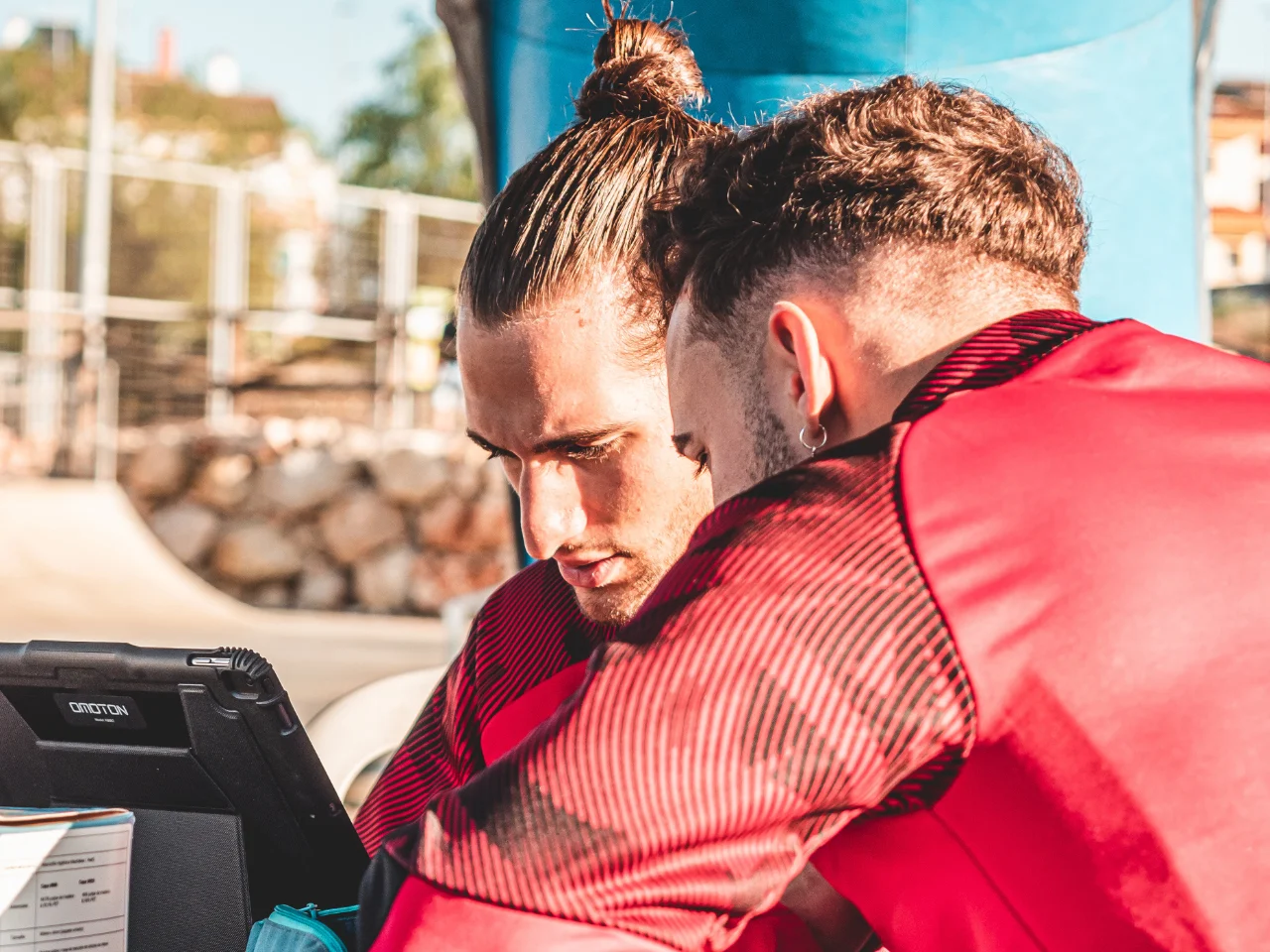 Victor y José Carlos evaluando