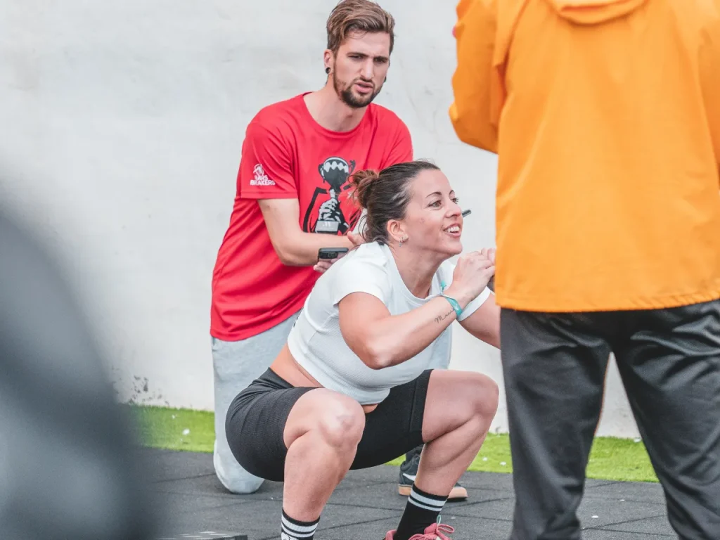 Xisca Bauza haciendo sentadillas 3º Stage (Marbella)